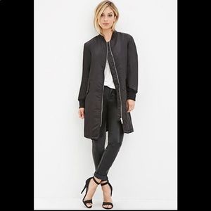 Long-line Bomber Jacket